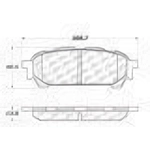 Order Plaquette arrière en céramique par CENTRIC PARTS - 103.10040 For Your Vehicle