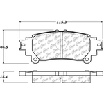 Order Plaquette arrière en céramique par CENTRIC PARTS - 103.13910 For Your Vehicle
