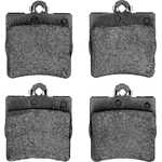 Order Rear Ceramic Pads by DYNAMIC FRICTION COMPANY - 1600-0876-00 For Your Vehicle