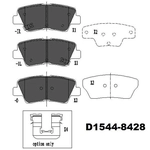 Order EUROROTOR - ID1544H - Rear Ceramic Pads For Your Vehicle