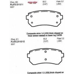 Order EUROROTOR - ID1157H - Rear Ceramic Pads For Your Vehicle