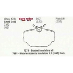 Order Rear Ceramic Pads by EUROROTOR - ID493 For Your Vehicle