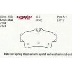 Order Rear Ceramic Pads by EUROROTOR - ID627H For Your Vehicle