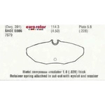 Order Rear Ceramic Pads by EUROROTOR - ID806 For Your Vehicle