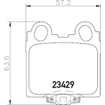 Order Rear Ceramic Pads by HELLA PAGID - 355033921 For Your Vehicle