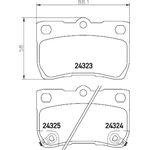 Order Rear Ceramic Pads by HELLA PAGID - 355034181 For Your Vehicle
