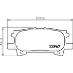 Order Rear Ceramic Pads by HELLA PAGID - 355034211 For Your Vehicle