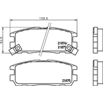 Order Rear Ceramic Pads by HELLA PAGID - 355034931 For Your Vehicle