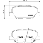 Order Rear Ceramic Pads by HELLA PAGID - 355035421 For Your Vehicle
