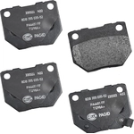 Order Rear Ceramic Pads by HELLA PAGID - 355035521 For Your Vehicle