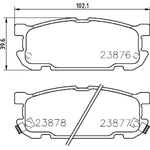 Order Rear Ceramic Pads by HELLA PAGID - 355035751 For Your Vehicle
