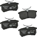 Order Rear Ceramic Pads by HELLA PAGID - 355042261 For Your Vehicle