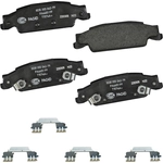 Order Rear Ceramic Pads by HELLA PAGID - 355042791 For Your Vehicle