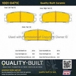Order Rear Ceramic Pads by QUALITY-BUILT - 1001-0471C For Your Vehicle