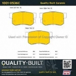 Order Rear Ceramic Pads by QUALITY-BUILT - 1001-0536C For Your Vehicle