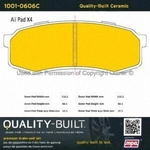 Order Rear Ceramic Pads by QUALITY-BUILT - 1001-0606C For Your Vehicle