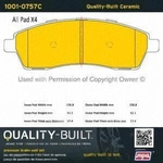 Order Rear Ceramic Pads by QUALITY-BUILT - 1001-0757C For Your Vehicle