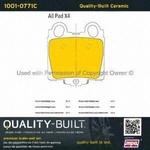 Order Rear Ceramic Pads by QUALITY-BUILT - 1001-0771C For Your Vehicle