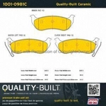 Order Rear Ceramic Pads by QUALITY-BUILT - 1001-0981C For Your Vehicle