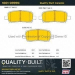 Order Rear Ceramic Pads by QUALITY-BUILT - 1001-0999C For Your Vehicle
