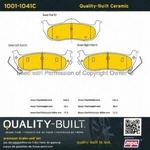Order Rear Ceramic Pads by QUALITY-BUILT - 1001-1041C For Your Vehicle