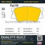 Order Rear Ceramic Pads by QUALITY-BUILT - 1001-1212AC For Your Vehicle