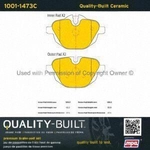 Order Rear Ceramic Pads by QUALITY-BUILT - 1001-1473C For Your Vehicle
