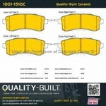 Order Rear Ceramic Pads by QUALITY-BUILT - 1001-1510C For Your Vehicle