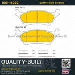 Order Rear Ceramic Pads by QUALITY-BUILT - 1001-1602C For Your Vehicle