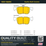 Order QUALITY-BUILT - 1001-1665C - Rear Disc Brake Pad Set For Your Vehicle