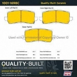 Order Rear Ceramic Pads by QUALITY-BUILT - 1001-1698C For Your Vehicle