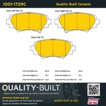 Order QUALITY-BUILT - 1001-1729C - Rear Disc Brake Pad Set For Your Vehicle