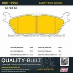 Order Rear Ceramic Pads by QUALITY-BUILT - 1001-1790C For Your Vehicle