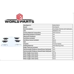 Order WORLDPARTS SYNERGY - WSD1762CH - Rear Ceramic Pads For Your Vehicle