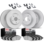 Order DYNAMIC FRICTION COMPANY - 4314-03012 - Front & Ensembre de disques de frein arrière For Your Vehicle