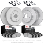 Order DYNAMIC FRICTION COMPANY - 4514-74054 - Front & Rear Disc Brake Kit For Your Vehicle