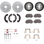 Order DYNAMIC FRICTION COMPANY - 4514-76080 - Rear Disc Brake Kit For Your Vehicle