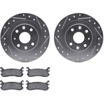 Order DYNAMIC FRICTION COMPANY - 7302-54099 - Rear Brake Rotor With Pads Kit For Your Vehicle