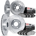 Order DYNAMIC FRICTION COMPANY - 7304-80015 - Front & Rear Disc Brake Kit For Your Vehicle