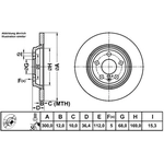 Order Rotor de frein à disque arrière par ATE - 412178 For Your Vehicle