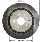 Order Rear Disc Brake Rotor by BENDIX GLOBAL - PRT5816 For Your Vehicle