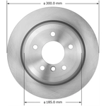 Order Rear Disc Brake Rotor by BENDIX GLOBAL - PRT6043 For Your Vehicle