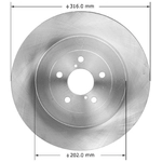 Order BENDIX GLOBAL - PRT6057 - Brake Rotor For Your Vehicle