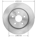 Order BENDIX GLOBAL - PRT6073 - Disc Brake Rotor For Your Vehicle