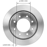 Order BENDIX GLOBAL - PRT6076 - Rear Disc Brake Rotor For Your Vehicle