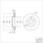 Order Rear Disc Brake Rotor by DYNAMIC FRICTION COMPANY - 600-48005 For Your Vehicle