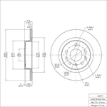 Order Rear Disc Brake Rotor by DYNAMIC FRICTION COMPANY - 600-65017 For Your Vehicle