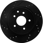 Order DYNAMIC FRICTION COMPANY - 633-67055L - Rear Disc Brake Rotor For Your Vehicle