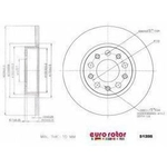 Order Rear Disc Brake Rotor by EUROROTOR - 51205 For Your Vehicle