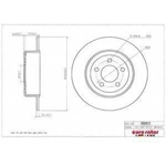 Order Rear Disc Brake Rotor by EUROROTOR - 53213 For Your Vehicle